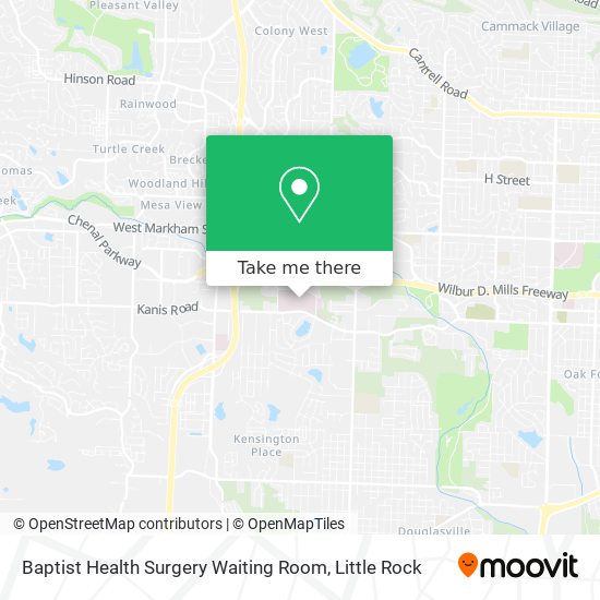 Baptist Health Surgery Waiting Room map