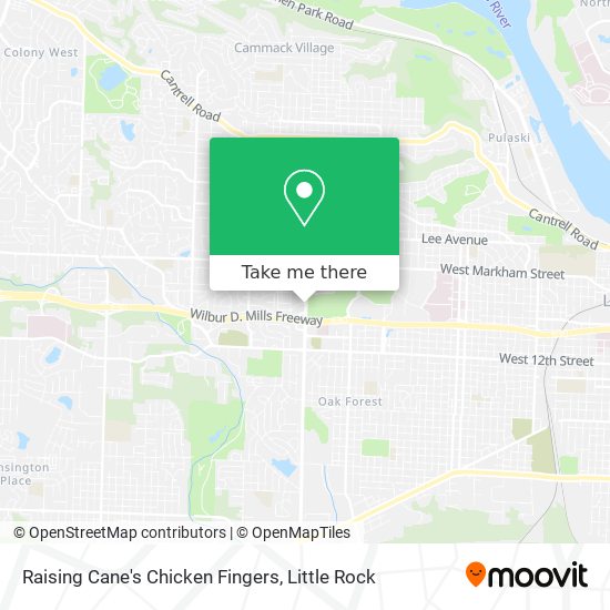 Raising Cane's Chicken Fingers map