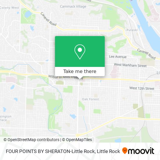 FOUR POINTS BY SHERATON-Little Rock map