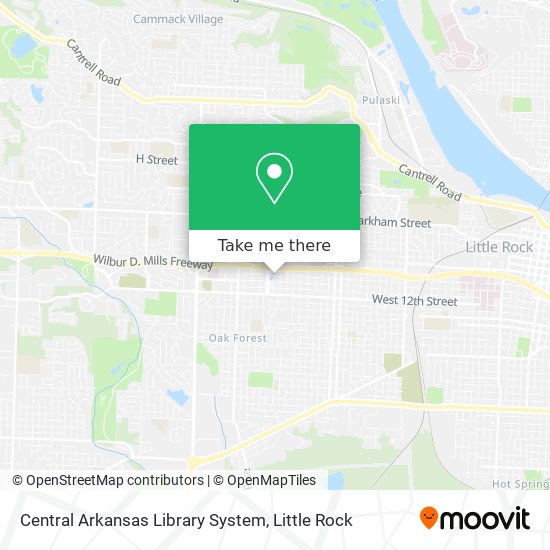 Central Arkansas Library System map