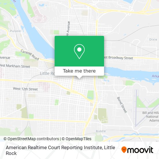 American Realtime Court Reporting Institute map