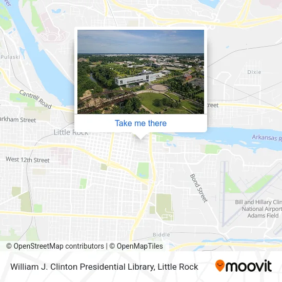 Mapa de William J. Clinton Presidential Library