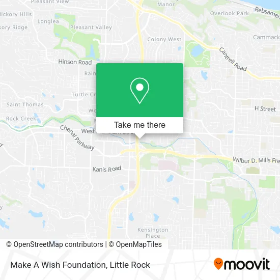 Mapa de Make A Wish Foundation