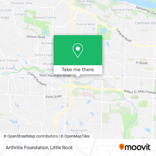 Arthritis Foundation map