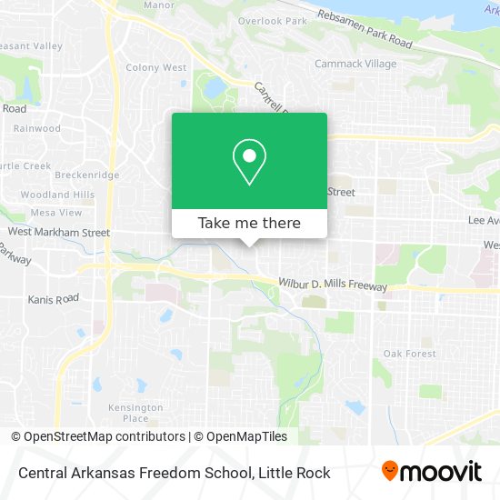 Central Arkansas Freedom School map