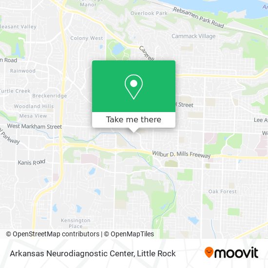 Mapa de Arkansas Neurodiagnostic Center