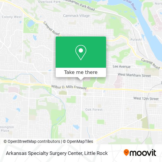 Arkansas Specialty Surgery Center map