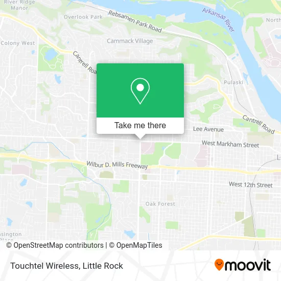 Touchtel Wireless map