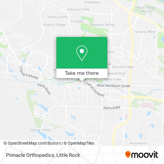 Pinnacle Orthopedics map