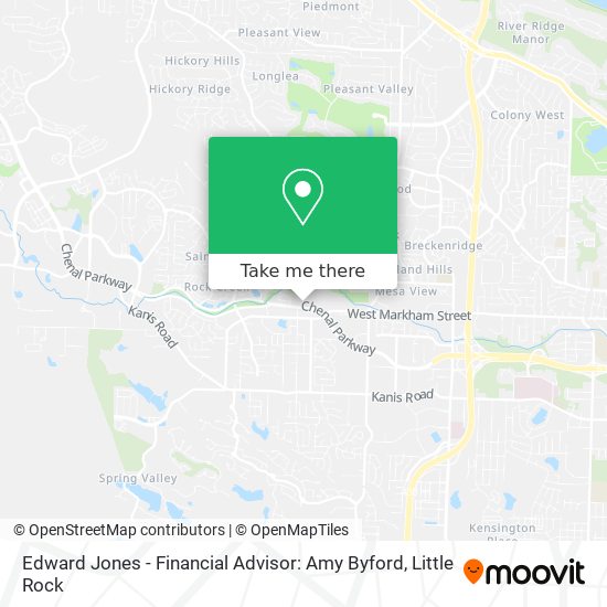 Mapa de Edward Jones - Financial Advisor: Amy Byford