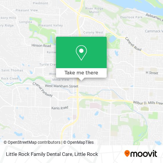 Little Rock Family Dental Care map