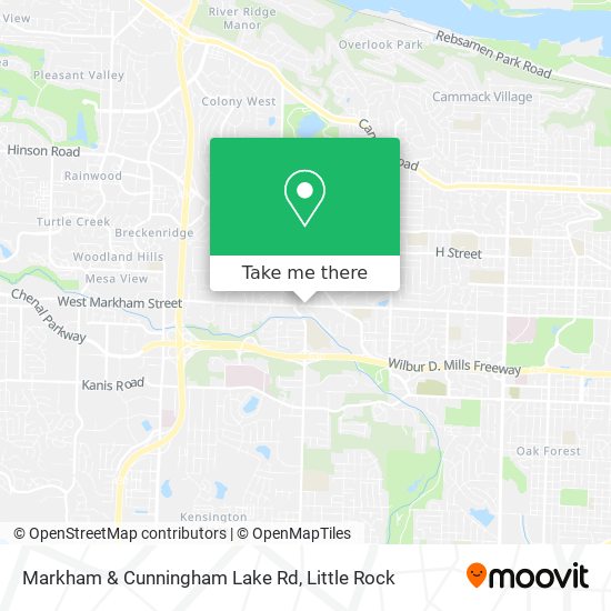 Markham & Cunningham Lake Rd map