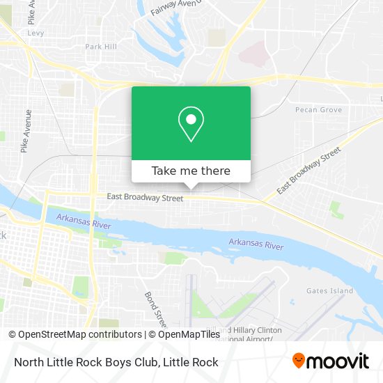 North Little Rock Boys Club map