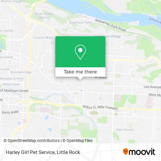 Harley Girl Pet Service map