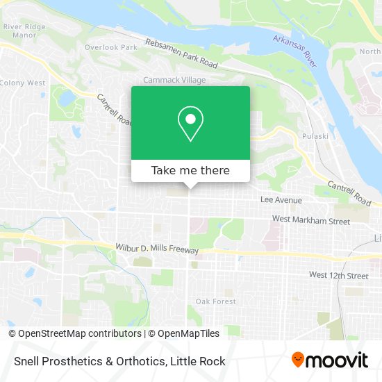Mapa de Snell Prosthetics & Orthotics