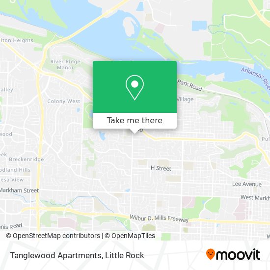 Tanglewood Apartments map