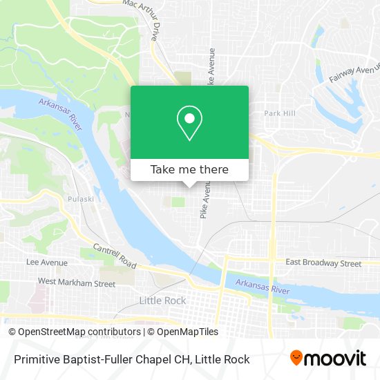 Mapa de Primitive Baptist-Fuller Chapel CH