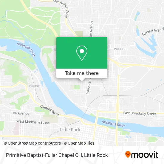 Primitive Baptist-Fuller Chapel CH map