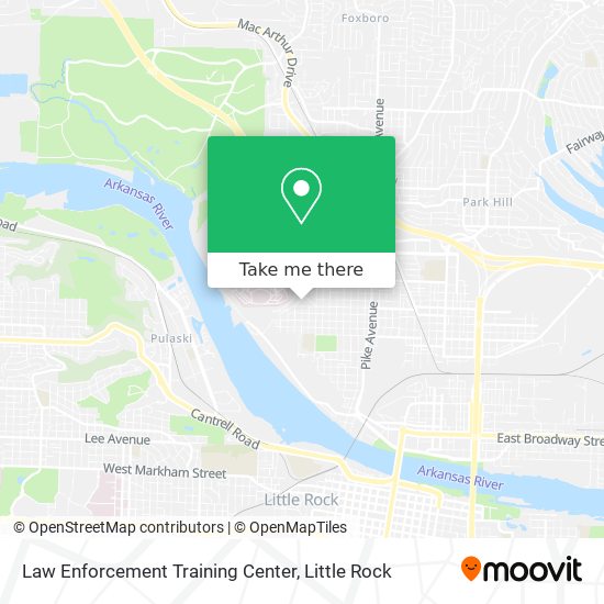 Law Enforcement Training Center map