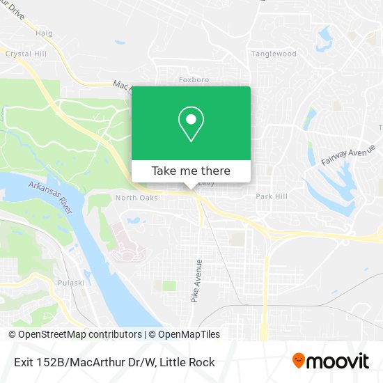 Mapa de Exit 152B/MacArthur Dr/W
