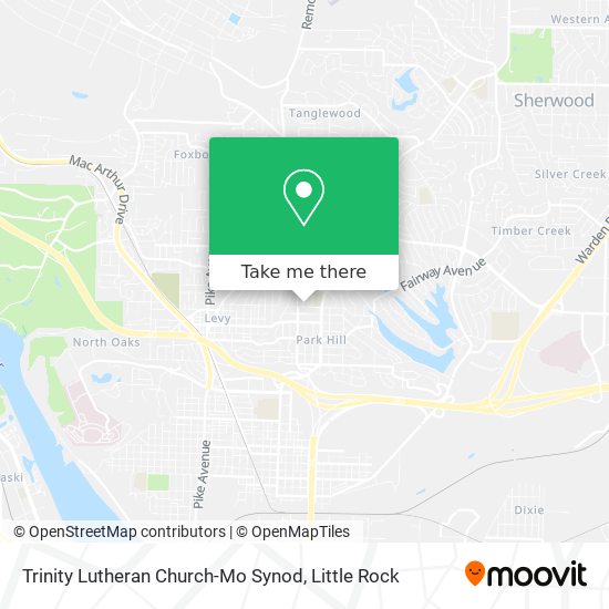 Trinity Lutheran Church-Mo Synod map