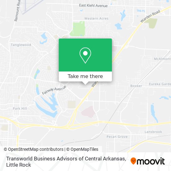 Transworld Business Advisors of Central Arkansas map