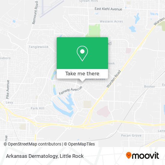 Arkansas Dermatology map