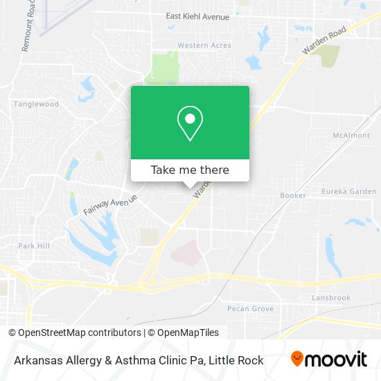 Arkansas Allergy & Asthma Clinic Pa map