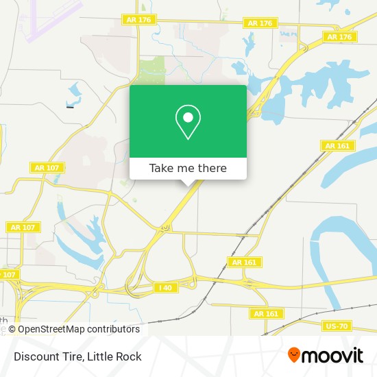 Mapa de Discount Tire