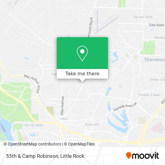 Mapa de 55th & Camp Robinson