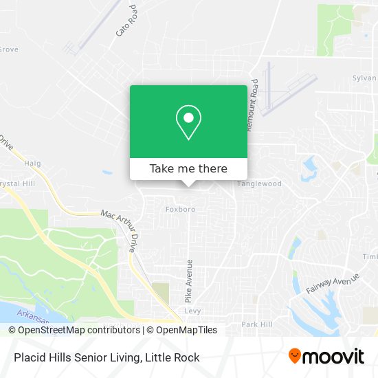 Placid Hills Senior Living map