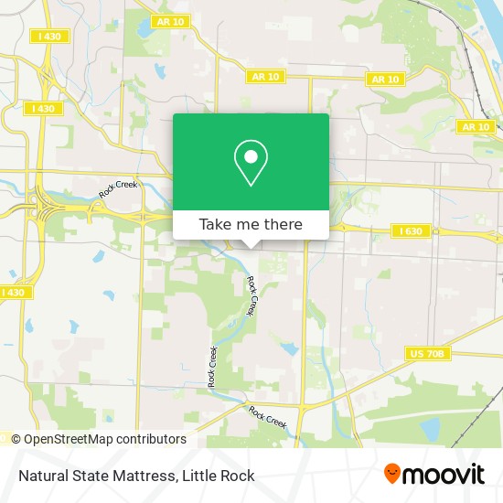 Mapa de Natural State Mattress