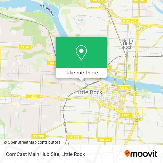 ComCast Main Hub Site map