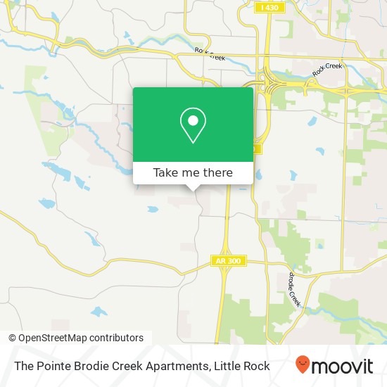 The Pointe Brodie Creek Apartments map