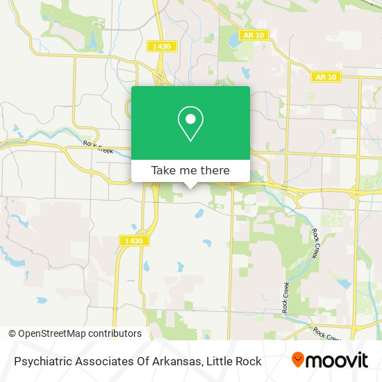 Psychiatric Associates Of Arkansas map