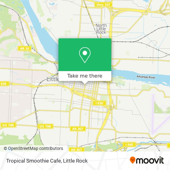 Mapa de Tropical Smoothie Cafe