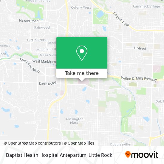 Mapa de Baptist Health Hospital Antepartum