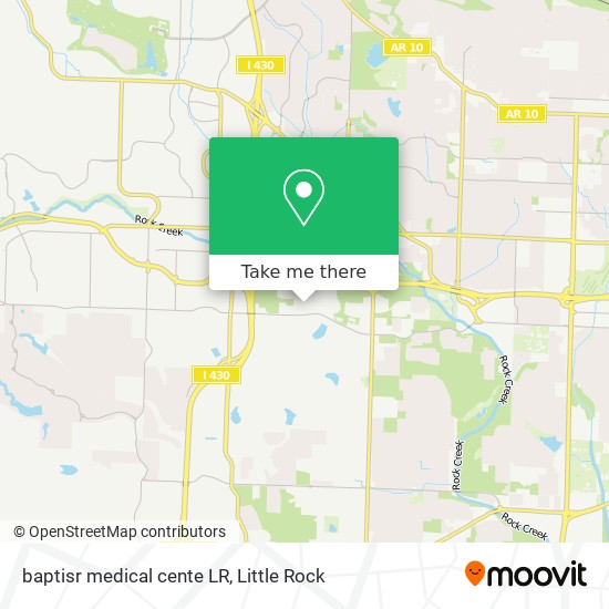 baptisr medical cente LR map