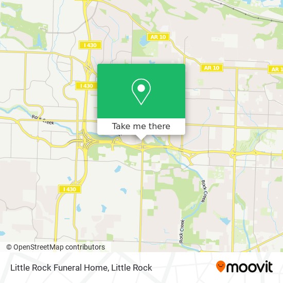 Mapa de Little Rock Funeral Home