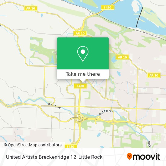 Mapa de United Artists Breckenridge 12