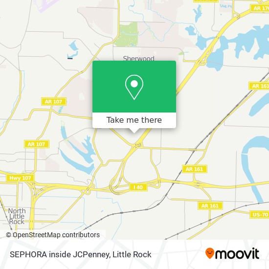 Mapa de SEPHORA inside JCPenney