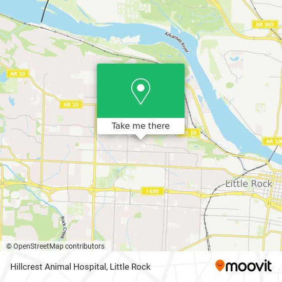 Mapa de Hillcrest Animal Hospital