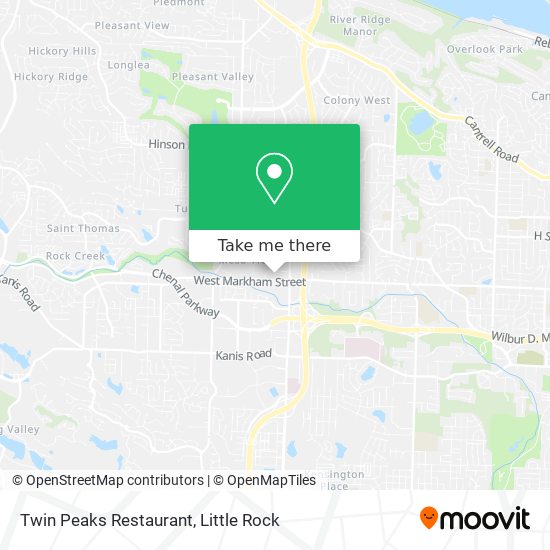 Twin Peaks Restaurant map