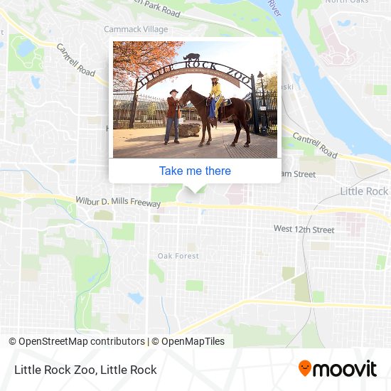 Little Rock Zoo map