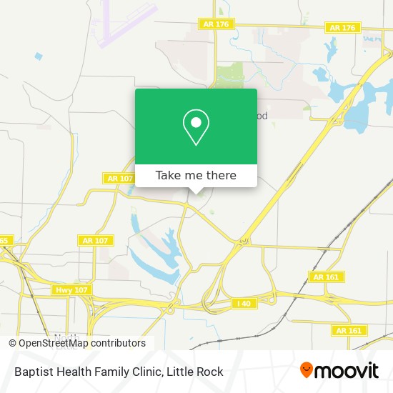 Baptist Health Family Clinic map