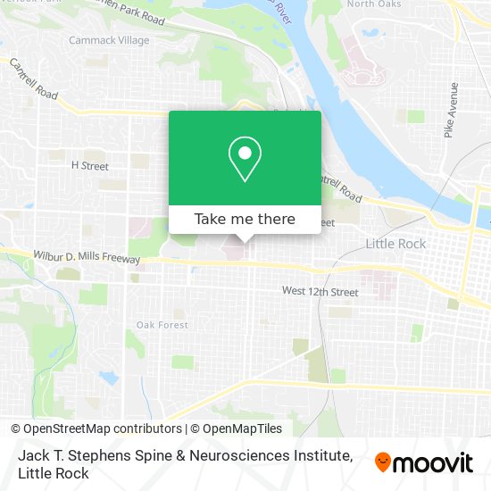 Mapa de Jack T. Stephens Spine & Neurosciences Institute