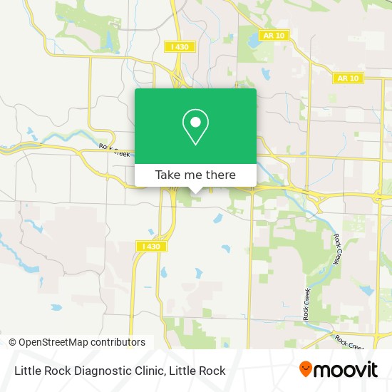 Little Rock Diagnostic Clinic map