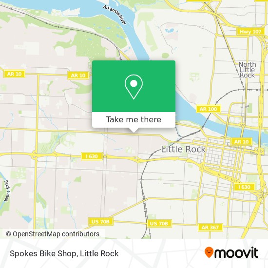 Mapa de Spokes Bike Shop