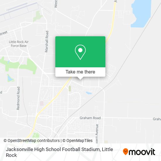 Jacksonville High School Football Stadium map
