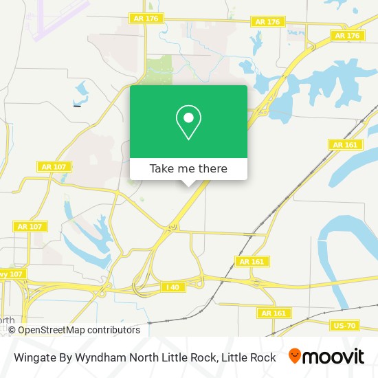 Wingate By Wyndham North Little Rock map